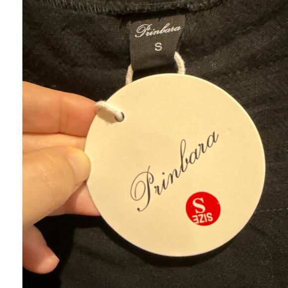 NWT Prinbara Black Romper Jumpsuit In Black Size S - Picture 5 of 7